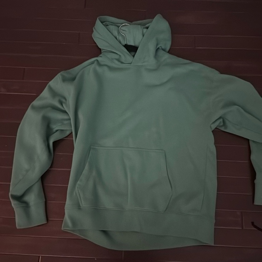 Green comfy oversized hoodie